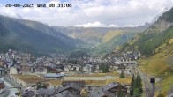 Archiv Foto Webcam Zermatt: Blick auf das Dorf 07:00