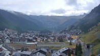 Archiv Foto Webcam Zermatt: Blick auf das Dorf 19:00