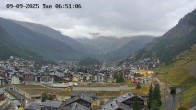 Archiv Foto Webcam Zermatt: Blick auf das Dorf 03:00