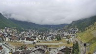 Archiv Foto Webcam Zermatt: Blick auf das Dorf 08:00