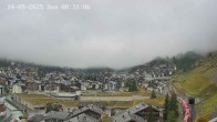 Archiv Foto Webcam Zermatt: Blick auf das Dorf 07:00