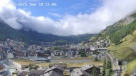 Archiv Foto Webcam Zermatt: Blick auf das Dorf 09:00