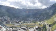 Archiv Foto Webcam Zermatt: Blick auf das Dorf 13:00