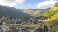 Archiv Foto Webcam Zermatt: Blick auf das Dorf 08:00