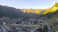 Archiv Foto Webcam Zermatt: Blick auf das Dorf 07:00