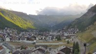 Archiv Foto Webcam Zermatt: Blick auf das Dorf 17:00