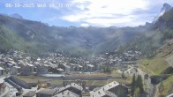 Archiv Foto Webcam Zermatt: Blick auf das Dorf 13:00