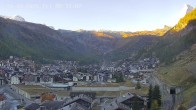 Archiv Foto Webcam Zermatt: Blick auf das Dorf 07:00