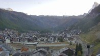 Archiv Foto Webcam Zermatt: Blick auf das Dorf 17:00