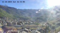 Archiv Foto Webcam Zermatt: Blick auf das Dorf 15:00