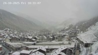 Archiv Foto Webcam Zermatt: Blick auf das Dorf 09:00