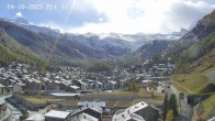 Archiv Foto Webcam Zermatt: Blick auf das Dorf 13:00