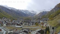 Archiv Foto Webcam Zermatt: Blick auf das Dorf 11:00