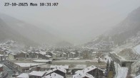 Archiv Foto Webcam Zermatt: Blick auf das Dorf 09:00