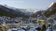 Archiv Foto Webcam Zermatt: Blick auf das Dorf 06:00