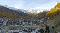 Archiv Foto Webcam Zermatt: Blick auf das Dorf 07:00