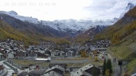 Archiv Foto Webcam Zermatt: Blick auf das Dorf 11:00