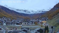 Archiv Foto Webcam Zermatt: Blick auf das Dorf 06:00