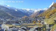 Archiv Foto Webcam Zermatt: Blick auf das Dorf 09:00