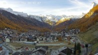Archiv Foto Webcam Zermatt: Blick auf das Dorf 07:00