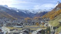 Archiv Foto Webcam Zermatt: Blick auf das Dorf 09:00