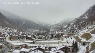 Archiv Foto Webcam Zermatt: Blick auf das Dorf 07:00