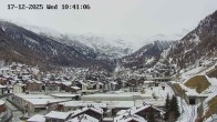 Archiv Foto Webcam Zermatt: Blick auf das Dorf 09:00