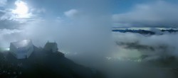 Archiv Foto Webcam Blickrichtung Arosa 01:00