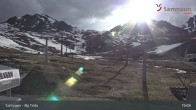 Archiv Foto Webcam Samnaun - Blickrichtung Viderjoch 18:00