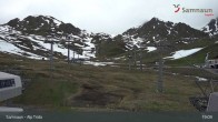 Archiv Foto Webcam Samnaun - Blickrichtung Viderjoch 18:00
