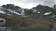 Archiv Foto Webcam Samnaun - Blickrichtung Viderjoch 18:00