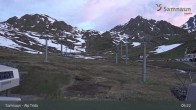 Archiv Foto Webcam Samnaun - Blickrichtung Viderjoch 04:00