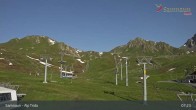 Archiv Foto Webcam Samnaun - Blickrichtung Viderjoch 06:00