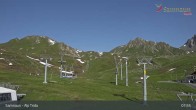Archiv Foto Webcam Samnaun - Blickrichtung Viderjoch 07:00