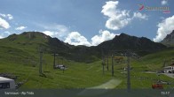 Archiv Foto Webcam Samnaun - Blickrichtung Viderjoch 09:00