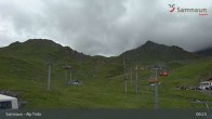 Archiv Foto Webcam Samnaun - Blickrichtung Viderjoch 08:00