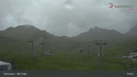 Archiv Foto Webcam Samnaun - Blickrichtung Viderjoch 18:00