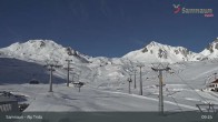 Archiv Foto Webcam Samnaun - Blickrichtung Viderjoch 08:00