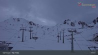 Archiv Foto Webcam Samnaun - Blickrichtung Viderjoch 18:00