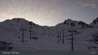 Archiv Foto Webcam Samnaun - Blickrichtung Viderjoch 16:00