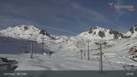 Archiv Foto Webcam Samnaun - Blickrichtung Viderjoch 08:00
