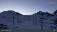 Archiv Foto Webcam Samnaun - Blickrichtung Viderjoch 20:00