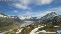 Archiv Foto Webcam Riederalp - Aletschgletscher 09:00