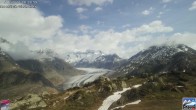 Archiv Foto Webcam Riederalp - Aletschgletscher 09:00
