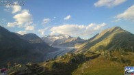 Archiv Foto Webcam Riederalp - Aletschgletscher 19:00