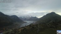 Archiv Foto Webcam Riederalp - Aletschgletscher 19:00