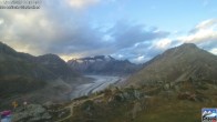 Archiv Foto Webcam Riederalp - Aletschgletscher 19:00