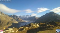 Archiv Foto Webcam Riederalp - Aletschgletscher 08:00