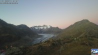 Archiv Foto Webcam Riederalp - Aletschgletscher 19:00
