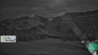 Archiv Foto Webcam Damüls: Blick vom Hertehof 23:00